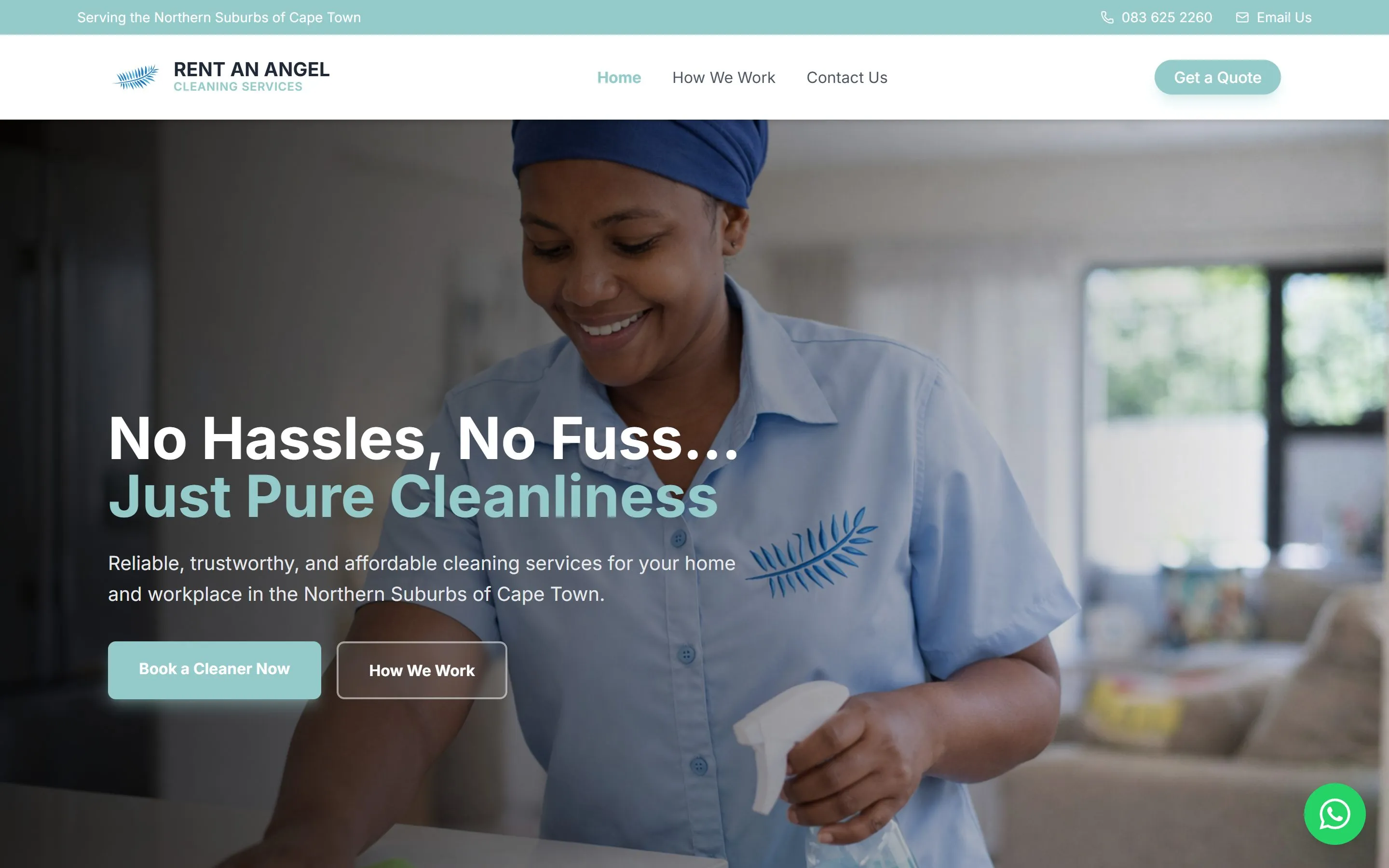 Rent An Angel Cleaning Services, as it looks now